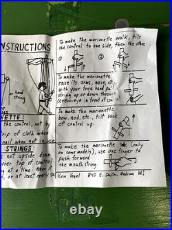 Vintage Frank Lloyd Wright Marionette Puppet By Ken Vogel Strings Included