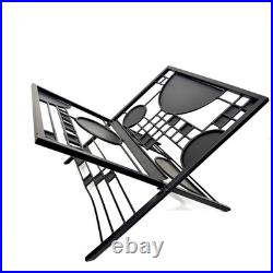 Vintage Frank Lloyd Wright Metal Geometric Magazine Rack/ Record Holder