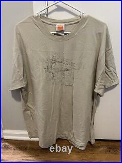 Vintage Frank Lloyd Wright Museum Fallingwater Hanes Beefy T shirt plus size 2XL