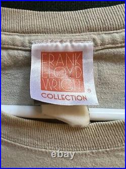 Vintage Frank Lloyd Wright Museum Fallingwater Hanes Beefy T shirt plus size 2XL