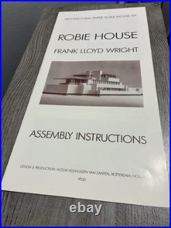Vintage Frank Lloyd Wright, Robie House architectural scale model kit. RARE