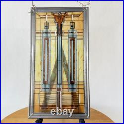 Vintage Frank Lloyd Wright Stained Glass Art B. Harley Bradley House Skylight