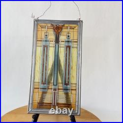 Vintage Frank Lloyd Wright Stained Glass Art B. Harley Bradley House Skylight