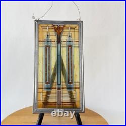 Vintage Frank Lloyd Wright Stained Glass Art B. Harley Bradley House Skylight