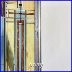 Vintage Frank Lloyd Wright Stained Glass Art B. Harley Bradley House Skylight