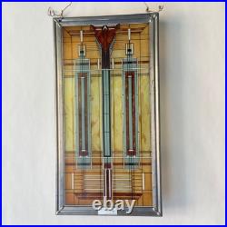 Vintage Frank Lloyd Wright Stained Glass Art B. Harley Bradley House Skylight