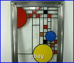 Vintage Frank Lloyd Wright Stained Glass Panel 19 X 4 2/3 Parade FREE SHIPPING