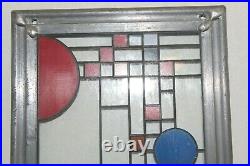 Vintage Frank Lloyd Wright Stained Glass Panel 19 X 4.75 Parade