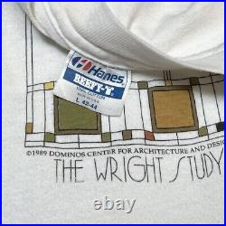 Vintage Frank Lloyd Wright Study Center T-shirt 1989 Architecture Sz Large