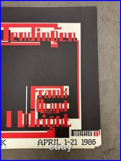 Vintage Frank Lloyd Wright Wendingen Covers Galerie Kulik Poster Mid Century