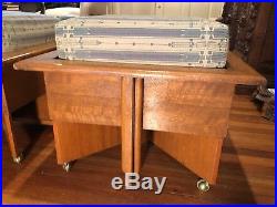 Vintage Mahogany Plywood Frank Lloyd Wright 24 Pair Of Stools Tables