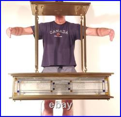 Vintage Monumental Mission Arts and Crafts Prairie Frank Lloyd Wright Chandelier