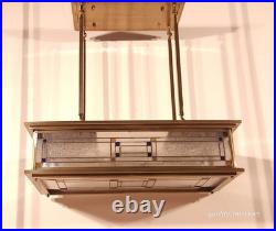 Vintage Monumental Mission Arts and Crafts Prairie Frank Lloyd Wright Chandelier