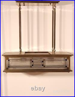 Vintage Monumental Mission Arts and Crafts Prairie Frank Lloyd Wright Chandelier