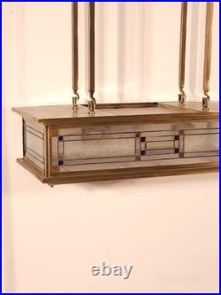Vintage Monumental Mission Arts and Crafts Prairie Frank Lloyd Wright Chandelier