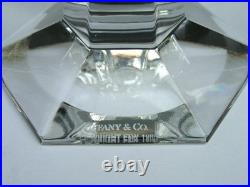 Vintage Pair TIFFANY & Co 1986 Frank L. Wright FND 3-3/4 Crystal Candle Holders Vintage Pair TIFFANY & Co 1986 Frank L. Wright FND 3-3/4 Crystal Candle Holders