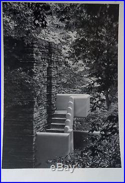 Vintage Photograph Frank Lloyd Wright Falling Water House Exterior Stairway