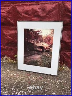 Vintage Photograph Frank Lloyd Wright Falling Water House Framed Matted