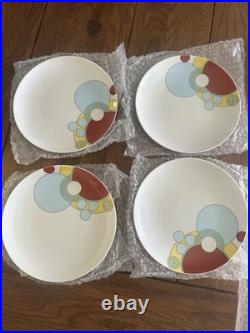 Vintage Set Of Frank Lloyd Wright Collection Cabaret Breakfast Plates, 4 In Box