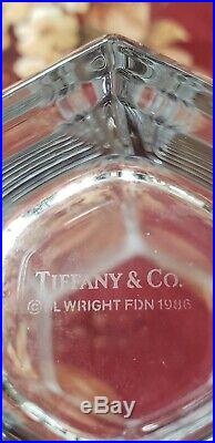 Vintage TIFFANY & Co. Frank Lloyd Wright Foundation 1986 Crystal Vase