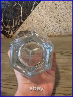 Vintage Tiffany & Co Crystal Clear Frank Lloyd Wright Vase Unique Home Decor 10