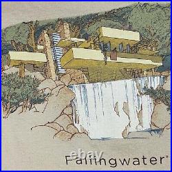 Vintage Y2K Frank Lloyd Wright Falling Water Sz L Art Architect