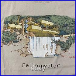 Vintage Y2K Frank Lloyd Wright Falling Water Sz L Art Architect