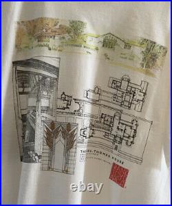 Vinyage art t shirt XL Frank Lloyd Wright Dana Thomas house