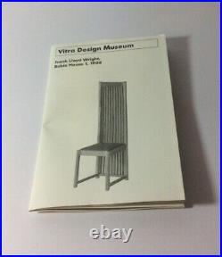 Vitra Miniature Chair Frank Lloyd Wright, Robie House 1, 1908 excellent