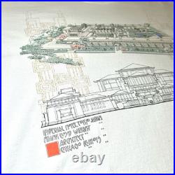 Vtg 90s Andazia Frank Lloyd Wright Imperial Hotel Tokyo T-Shirt sz XL art escher