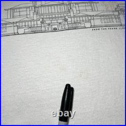 Vtg 90s Andazia Frank Lloyd Wright Imperial Hotel Tokyo T-Shirt sz XL art escher