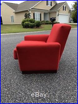 Vtg Frank Lloyd Wright Imperial Hotel Tokyo Red Lounge Chair CASSINA deco mcm