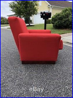 Vtg Frank Lloyd Wright Imperial Hotel Tokyo Red Lounge Chair CASSINA deco mcm