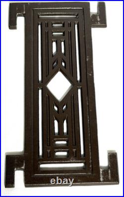 Vtg Frank Lloyd Wright Lake Geneva Tulip Window Magazine Rack Cast Metal