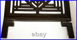 Vtg Frank Lloyd Wright Lake Geneva Tulip Window Magazine Rack Cast Metal