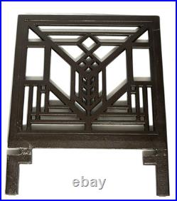 Vtg Frank Lloyd Wright Lake Geneva Tulip Window Magazine Rack Cast Metal