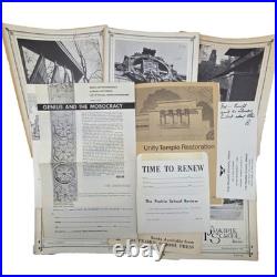 Vtg Prairie School Review lot 6 Frank Lloyd Wright Unity Temple 1967-70 Ephemera