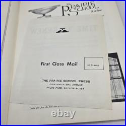 Vtg Prairie School Review lot 6 Frank Lloyd Wright Unity Temple 1967-70 Ephemera