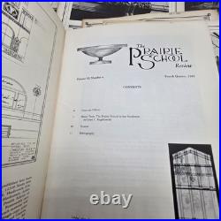 Vtg Prairie School Review lot 6 Frank Lloyd Wright Unity Temple 1967-70 Ephemera