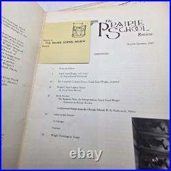 Vtg Prairie School Review lot 6 Frank Lloyd Wright Unity Temple 1967-70 Ephemera