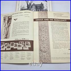 Vtg Prairie School Review lot 6 Frank Lloyd Wright Unity Temple 1967-70 Ephemera