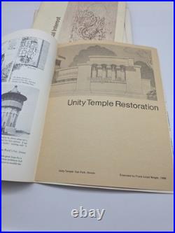 Vtg Prairie School Review lot 6 Frank Lloyd Wright Unity Temple 1967-70 Ephemera