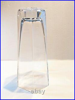 Vtg TIFFANY & Co. Frank Lloyd Wright Foundation 1986 Crystal Vase Retired