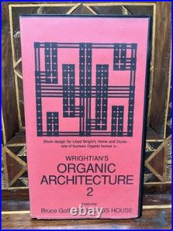 WRIGHTIAN's ORGANIC ARCHITECTURE Series Frank Lloyd Wright VHS Kappe Goff etc x6