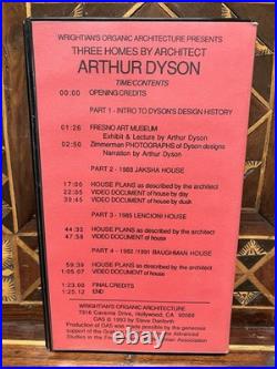 WRIGHTIAN's ORGANIC ARCHITECTURE Series Frank Lloyd Wright VHS Kappe Goff etc x6