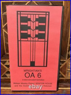 WRIGHTIAN's ORGANIC ARCHITECTURE Series Frank Lloyd Wright VHS Kappe Goff etc x6