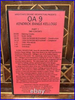 WRIGHTIAN's ORGANIC ARCHITECTURE Series Frank Lloyd Wright VHS Kappe Goff etc x6