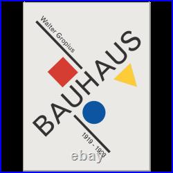 Walter Gropius Bauhaus Artwork Poster