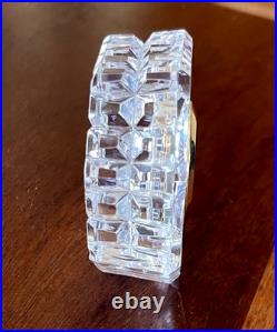 Waterford Crystal Clock 5 Octagon Desk Mantle Frank Lloyd Wright Works Ireland