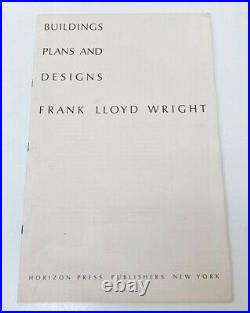 William Wesley Peters / Frank Lloyd Wright Buildings Plans And Designs 1963